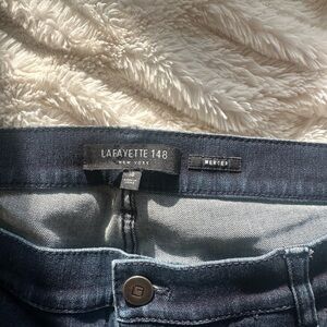 Lafayette 148 New York Blue Denim Jeans Classic Style